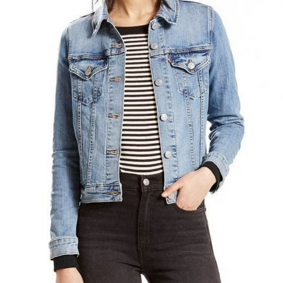 Levi's Red Tab Women's Original Trucker Denim Jacket Size S - Picture 4 of 10